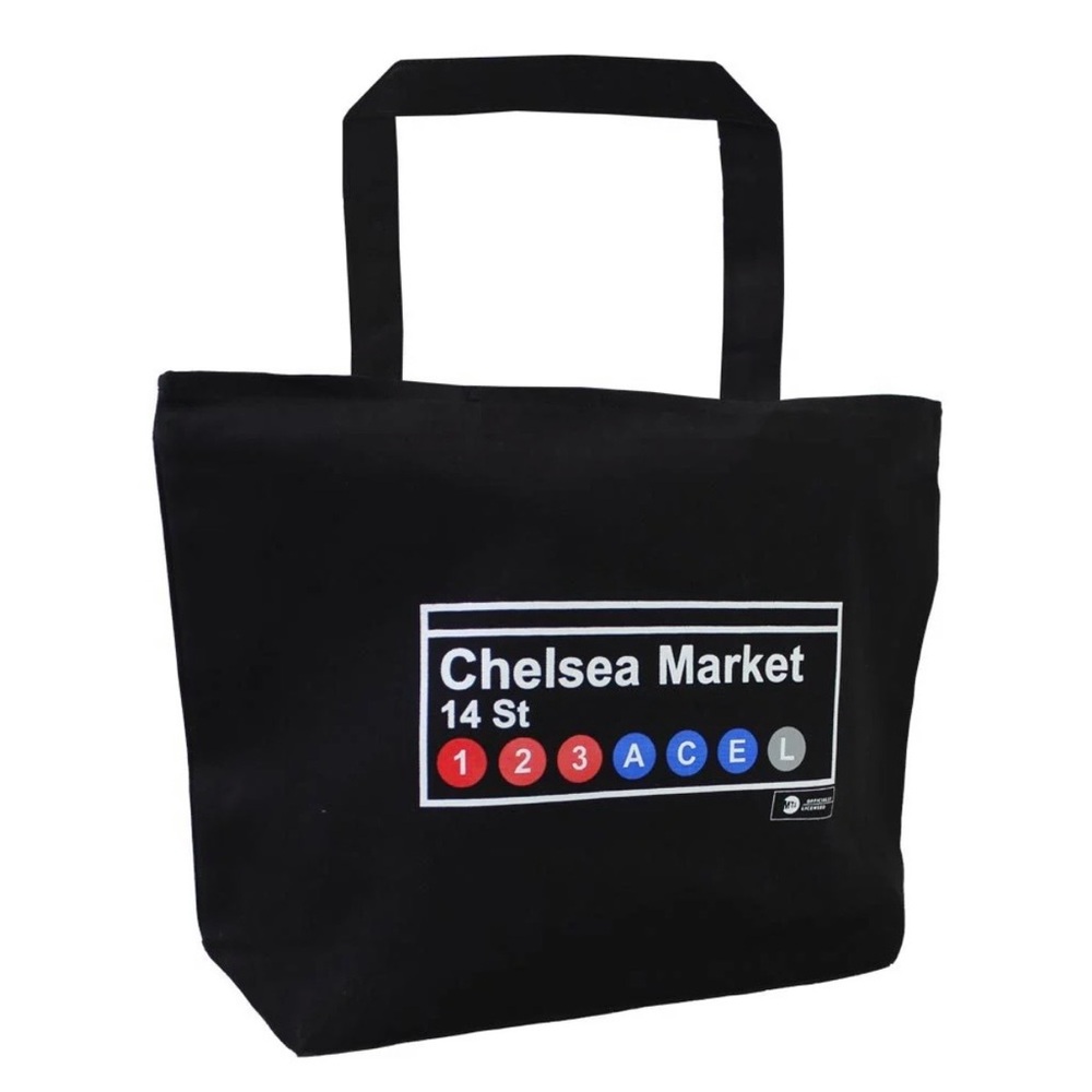 Chelsea Market NYC 14 St Subway Canvas Tote Bag
